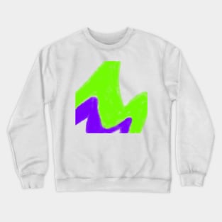 green blue abstract texture watercolor Crewneck Sweatshirt